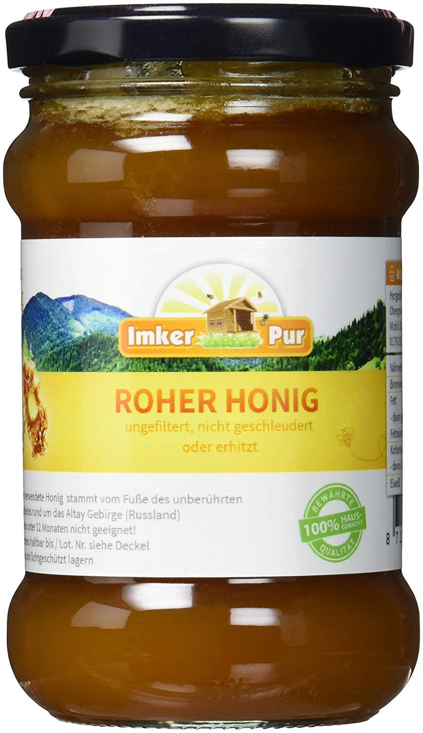 Miele Grezzo Di Imkerpur Vasetto 400g Miele Non Filtrato Miele Non Riscaldato Miele Non Pastorizzato Miele Puro E Compra Al Prezzo Migliore