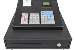 CRG XA137 Basic Cash Register Till Black. Ideal for Retail. Simple to Setup and Operate.