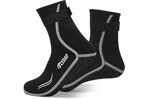 Rtdep Calzari Neoprene, Calzari in Neoprene, Calzari Sub 3mm per Uomo e Donna, Calzari Beach Volley, Calze Piscina Calze da Acqua Calze Termiche per immersioni, snorkeling, nuoto