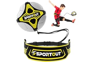 ‎SPORTOUT Sportout Fußball/Volleyball/Rugby Kick Throw Trainer Solo Fussball Trainingszubehör Kinder Fußball Training Verstellbar Fussball Geschenk Jungen
