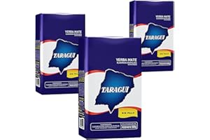 YERBOX Taragui Yerba Maté Sin Palo: 1,5 kg (3x0,5 kg) + échantillon cadeau (40g)| Boisson énergisante, riche en vitamines et antioxydants, avec caféine!Accélère le métabolisme.