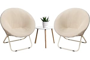 papasgix Copripoltrona Elasticizzato,Fodere Copripoltrona 1 Posto Rotondo Jacquard Relax,Coprisedia per Sala da Pranzo Lavabile Estraibile Antiscivolo per Casa Bar Soggiorno(Beige,2 Pezzi)