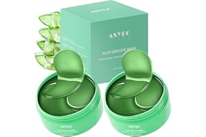 ASYBO Masque à l'Aloe Vera, sous masque oculaire de 120 comprimés, masque de soin oculaire sous les poches, cernes, yeux bouffis, ridules, anti - âge et rides, masque hydratant pour les yeux