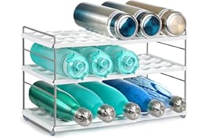 ‎JUPELI JUPELI Flaschenregal Stapelbar, Erweiterbar Flaschenhalter Kühlschrank, Verstellbarer Flaschenhalter für Schrank, Flaschenregal Kühlschrank, Flaschen Organizer für Küchen Arbeitsplatte Schrank Büro