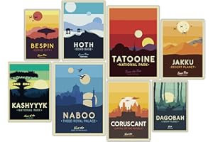 Cheugy Retro-Reise-Nationalpark-Poster, Galaxie-Planeten-Poster, Wanddekoration für Jungen-Schlafzimmer, Reise-Poster für Schlafzimmer-Dekor, ungerahmt