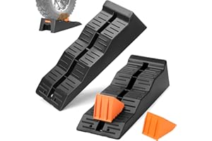 OULEME Cales d'accès pour camping-car [lot de 2], Cales stables avec verrouillage par carte, Cales de marche antidérapantes, pour caravane, camping-car & remorque (<5t)