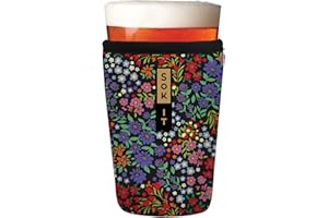 Sok It Pint Sok Reusable Neoprene Insulated Sleeve for 16oz Beer Glasses (Picnic Basket, Pint Glass Sleeve)