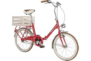 GIORDANO SHOP giordanoshop Camping, Bicicletta da Città Unisex, Rosso, 20