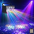 All in One Disco Lights LED Stage Lights DMX512, 16 Eyes Strobe DJ Lights, Sound Activated, Party Decoration for Birthday, Wedding, Events, Christmas, Halloween, Bar, Pub, Karaoke