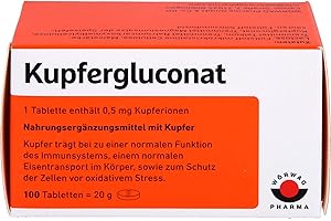 WÖRWAG PHARMA GMBH & CO. KG Kupfergluconat Tabletten, 100 St
