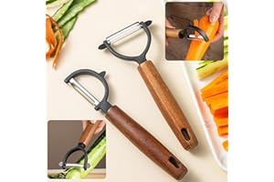 Dachiy 2 Pcs Pelador De Patatas, Pelador Verduras, Hoja Afilada De Acero Inoxidable En Forma De Y E I, Pelador Giratorio, Mango Ergonómico Y Antideslizante, Para Pelar Patatas Y Todo Tipo De Verdura