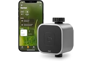 Eve Aqua (Apple Home): Smarte Bewässerungssteuerung per App oder Siri - auch von unterwegs, Garten/Balkon automatisch gießen, geeignet für Mehrfachverteiler, einfache Bedienung, Thread, Keine Bridge