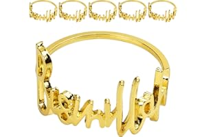 LVZONGXIN Lot de 6 Ronds de Serviette e