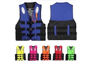 ZGantrix Swim Jacket - Paddle Board Life Jacket for Adult Adjustable Buoyancy Aids Swim Safety Snorkeling Vest for Kayaking Floatation Device Surfing Outdoor WaterSports(Blue,3XL)