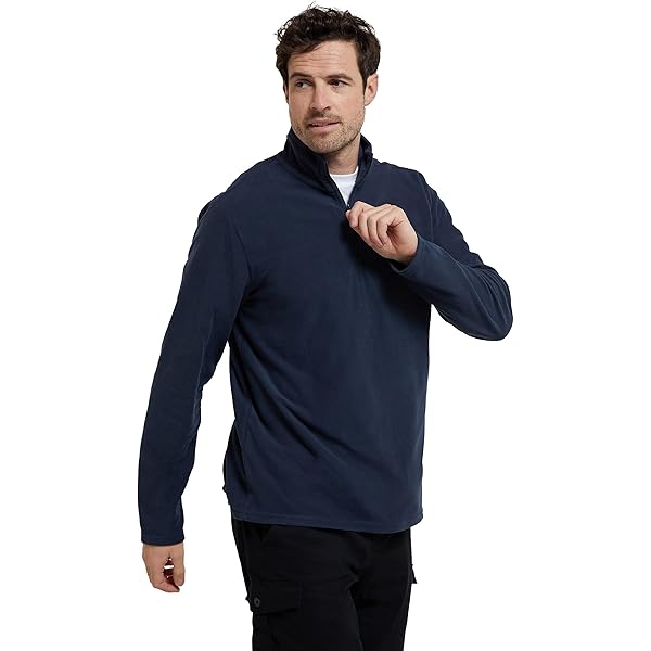 Pull Polaire Homme CRAGHOPPERS – Col Zippé – Bleu Moyen – Taille M