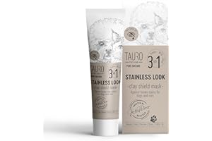 Tauro Proline Pets Masque à l'argile naturelle I Pure Nature aspect acier inoxydable 3 en 1 pour éviter les taches sur le pelage pour chiens, 50 ml