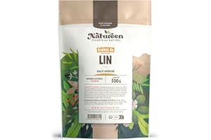 PLANÈTE AU NATUREL Graines de Lin Brun Bio - 500g (Linum usitatissimum)