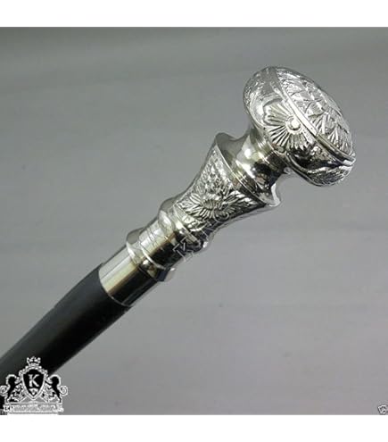 Bastone da Passeggio Ottone Cane Testa Manico Vintage Nautico