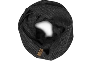 HEYO Rundschal H16025 | Winter Loop Schal für Herren | weiches gestricktes Schlauchschal | warmes Strickschal