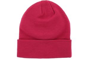 SHIPITNOW Berretto Uomo o Donna Tinta Unita - Cappello Invernali a Maglia Basic Senza Pompon - 100% Acrilico - Modello Semplice e Classico Senza Marca - Taglia Unica
