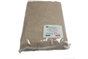 SEAT FLOR sabbia per acquari, sabbia fondo acquari colorata 5 colori disponibili (Beige)