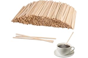EXIN DEHCEN 1000 Pezzi Palette Caffe, 14 cm Palettine Caffè in Legno, Bastoncini da Caffès, Agitatori per Caffè in Legno per Mescolare Cocktail tè Calda