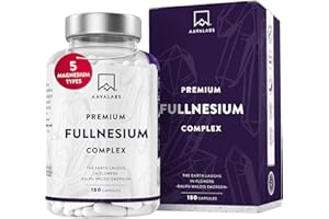 AAVALABS Magnesium Complex -1355mg per Daily Dose of which Elemental Magnesium 400mg - Magnesium Citrate, Magnesium Malate, Magnesium Glycinate, Taurate & Oxide - 180 Magnesium Supplements for Women & Men