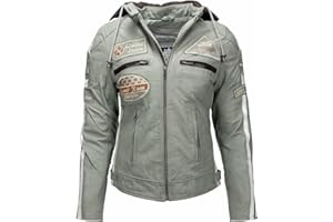 URBAN 5884 Chaqueta Moto Mujer de Cuero Urban Leather '58 Ladies'