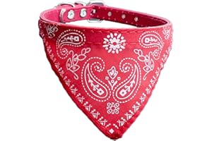 Newtensina Perro de la Moda Bandana Collar Collar de Perro Boy Pañuelo Medio Perrito Pañuelo con Cuello para Perros