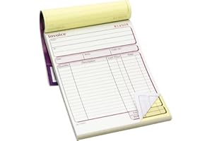 ADAMS PUKKA PAD DCU5842 Lot de 50 cahiers de factures en double format A5 (127 x 203 mm)