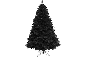 SHATCHI 6ft/180cm Künstlichen Weihnachtsbaum Alaskan Pine Schwarz 550 Spitzen Xmas Home Dekorationen 1,8m, Metallständer