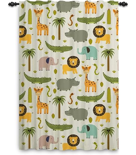Rideaux Occultants Enfant Motif Chat 3D - Lot De 2 Panneaux 140x160 Cm - Isolation Thermique Et Phonique, Oeillets Métal - 11