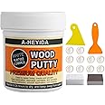 Wood Filler Putty Kit - 18oz Paintable & Stainable Wood Repair Putty
