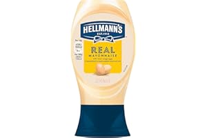 HELLMANN'S Real Mayonnaise | Mayonnaise | Sauce accompagnement | Bouchon propre | 250ml