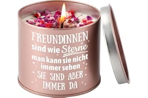 Welsky Beste Freundin Geschenke, Duftkerzen in Metalldosen Geschenke für Freundin Frauen, Geschenk Freundin Geburtstag, Weihnachten Geburtstagsgeschenk für Frauen Freundin Stumpenkerzen