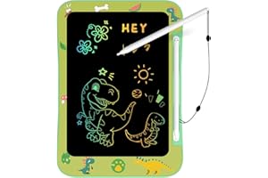 Genialba LCD Writing Tablet for Kids, Colorful Screen Drawing Board for 3-7 Year Old Boys & Girls - Educational Toys for Birthday & Christmas (Dinosaur)