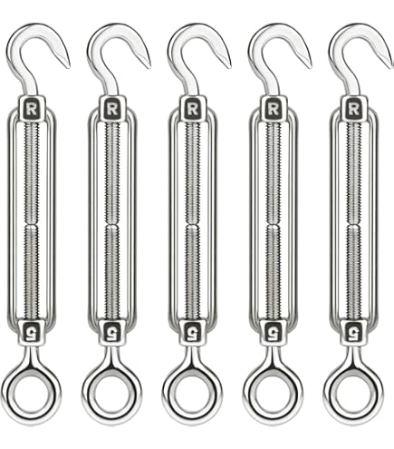 TooTaci 3 Mm Roestvrij Staal Draadkabel Set 20M - Complete Ophangkit Voor Buitenverlichting En Hek