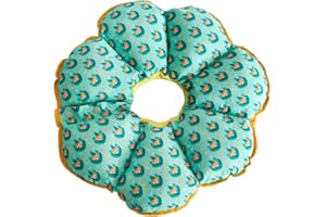 RC GearPro Adjustable Pet Dog Recovery Collar | Puppy Cats After Surgery E-Collar | Soft Cone of Shame | Anti-Bite Lick Wound Protective Neck Collar for Small Dogs Large Cats (XS, Green Paw)