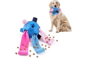Tesytto Chewers Kauspielzeug für Hunde, interaktiver langlebiger Schnüffelball für Hunde zur Nahrungssuche,Schnüffelmatte,Slow-Food-Training,um Langeweile zu lindern und anzuregen (Fantasieblau)