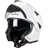 MOCOERL Modular Motorcycle Helmet Men and Women with Double Visors, Full Face Motorcycle Helmet Flip-Up Convertible, ECE 2206