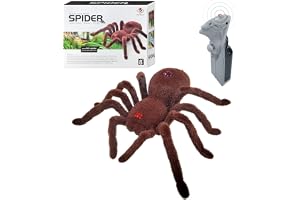 HONPHIER Fjärrstyrd spindel RC spindel leksak barn falska spindlar med 8 ben spindlar realistisk halloween läskig dekoration leksak fyllning gåva april fisk jul
