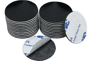 30-pack magnetiska prickar med självhäftande baksida, 3 cm runda flexibla magneter för whiteboard, kylskåp, hantverk, foton