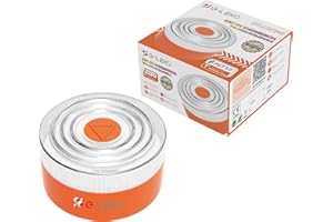 G-LEKO Luz Emergencia Baliza V16 HOMOLOGADA DGT 3.0 Obligatorio 2026. Geolocalización con Datos Incluídos hasta 2038. Señal V-16 Luz LED Mayor Visibilidad >1km y 360° con Base Imantada IP54 *1u