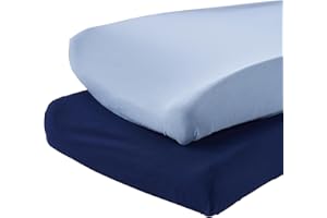 Simple Joys by Carter's 2-Pack Cotton Changing Pad Covers Unisex-Bambini e Ragazzi, Pacco da 2