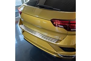 ‎TUNING-ART tuning-art L343 Ladekantenschutz für VW T-ROC A1 2017- Edelstahl 5 Jahre Garantie, Farbe:Silber