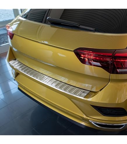 Achterbumperbeschermer | Volkswagen | T-Roc 17- 5d suv. | RVS zwart Ribs