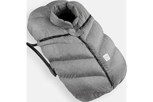 7 A.M. 7AM Enfant Car Seat Covers - Cocoon Baby Cover for Boys & Girls, Rain & Snow Repellent, Breathable Windproof, Center Zipper, Universal Fit for Infant Car Seat (0-12M)