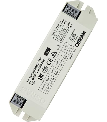 Ballast Électronique BTL 218 - 137994/218H - Pour 2 X Lampes T8 G13 18W, Tension 220-240V