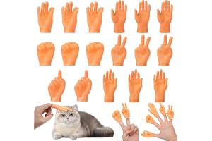 20 stycken mini händer fingerdockor, små händer, intressant mini fingerdockor, slitstarkt gummimaterial, händer fingerdockset för husdjur, lekfest, halloween, skämtartikel