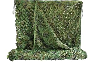 ‎FOUSAM Fousam Tarnnetz Camouflage Netz, zum Thema Jagd, Sonnenschutz, Militär Armee Party Dekoration, Autoabdeckung, Größe 2x3m, 2x6m, 1.5x2m, 1.5x4m, 6x6m